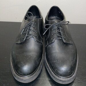 Hitchcock Black Leather‎ Oxfords.  Size 9.5. 5E.  Wide Shoes for Men.